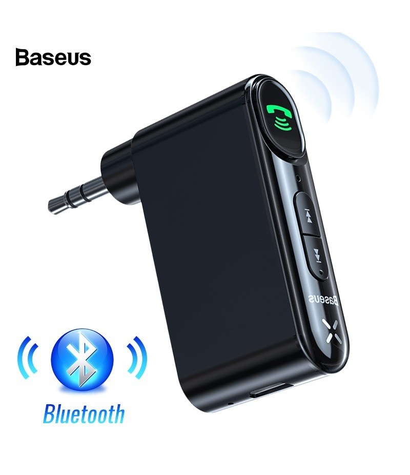 Adaptateur Bluetooth 5.0 Pour Voiture - Récepteur AUX Jack 3.5mm, Appels Mains Libres Et Musique Sans Fil