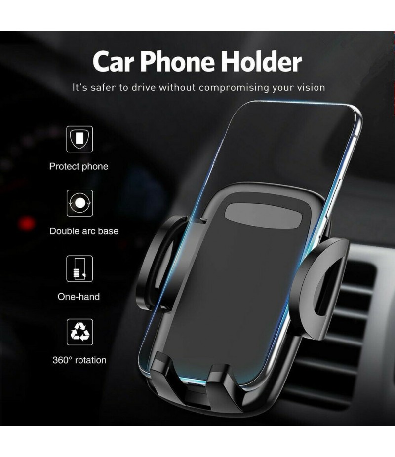 Support universel de téléphone portable par gravité pour voiture