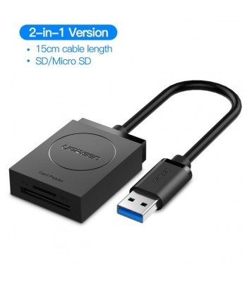 UGREEN Lecteur de Carte SD Micro SD USB C USB 3.0 2 en 1