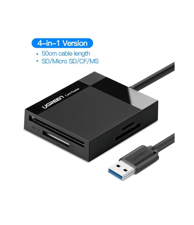 Ugreen lecteur  de carte  USB 3 0 tout en un SD Micro SD TF 