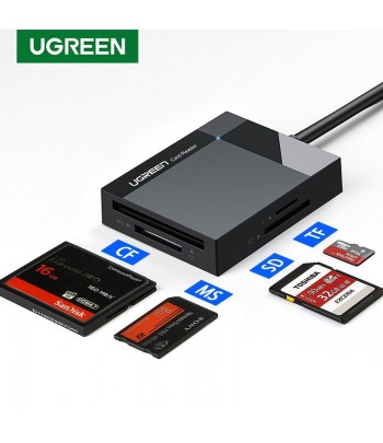 Ugreen Lecteur carte mémoire SD/TF USB 3.0 (2en1) Noir
