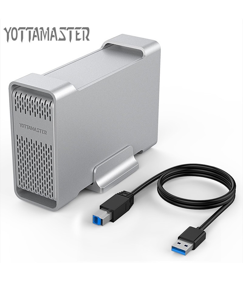 Yottamaster haut de gamme HDD Station d'accueil double baie 2.5 pouces  USB3.0 à SATA3.0 boîtier HDD externe 8 to Support Raid 0/