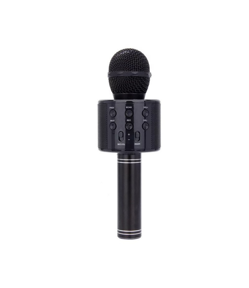 Microphone Karaoke Sans Fil Bluetooth Karaoké - Marque - Modèle - Noir et  gris - Mixte - Enfant