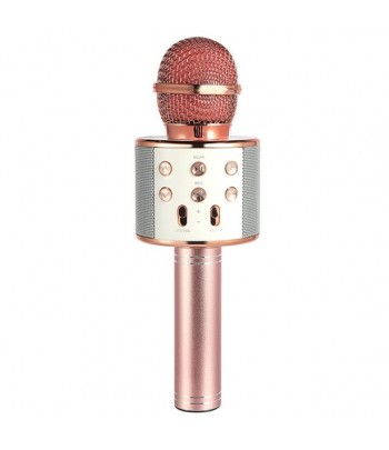 Microphone karaoké Bluetooth sans fil, micro portable pour enfants adultes  avec haut-parleur intégré, micro chantant pour fête de famille
